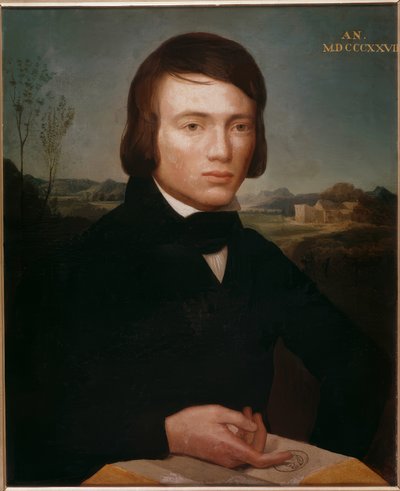 Zelfportret Charles Gleyre door Charles Gleyre