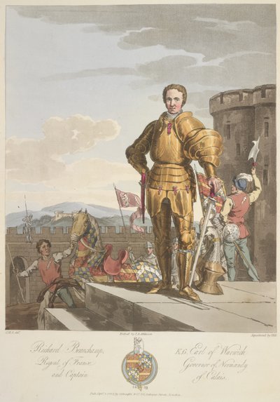 Richard Beauchamp (1381-1439) Graaf van Warwick, Anno 1439, illustratie uit 