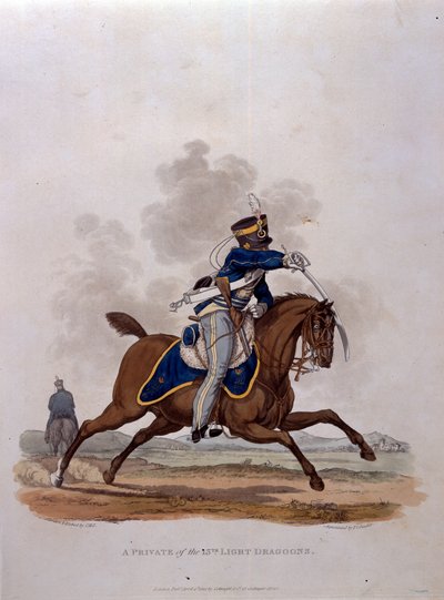 Een soldaat van de 13e Light Dragoons, uit 