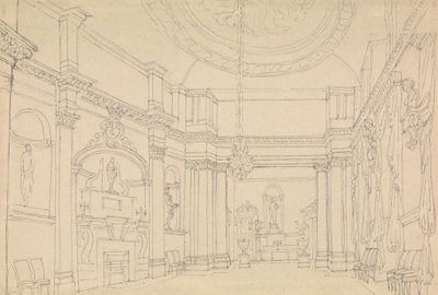 Hal, Easton Neston, Northants door Charles Hamilton Smith
