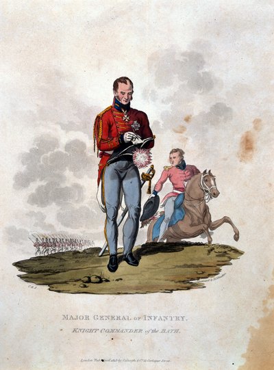 Generaal-majoor van de Infanterie Ridder Commandeur van het Bad, uit 