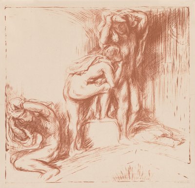 Het bad, 1905 door Charles Haslewood Shannon