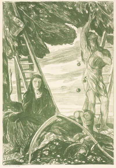 Herfst door Charles Hasslewood Shannon