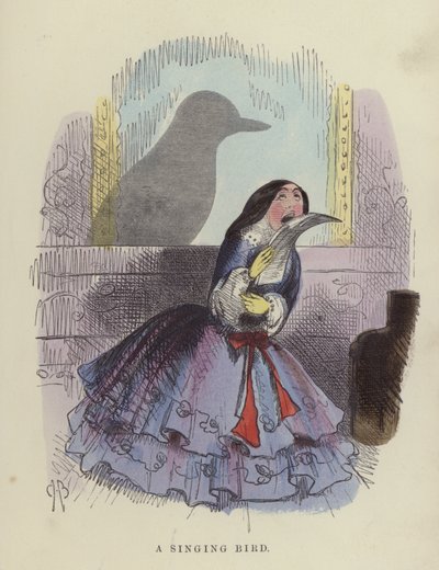 Zangvogel door Charles Henry Bennett
