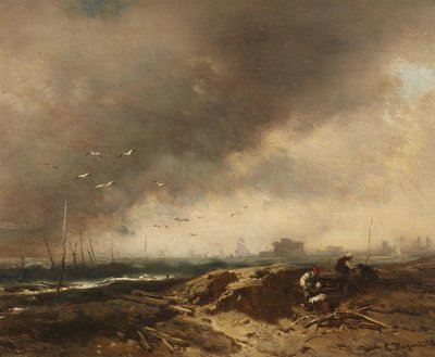 Verzamelaars van drijfhout door Charles Hoguet
