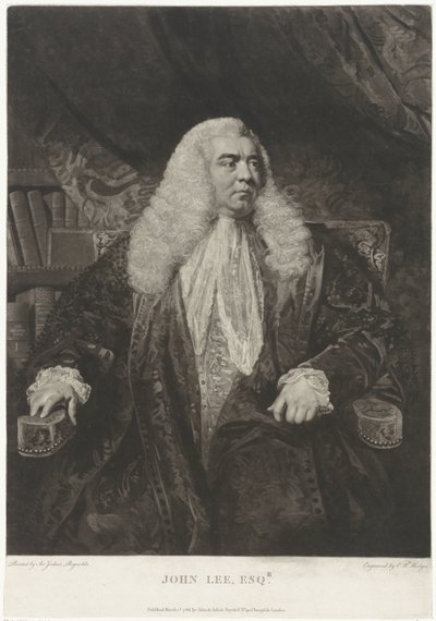 Portret van John Lee door Charles Howard Hodges