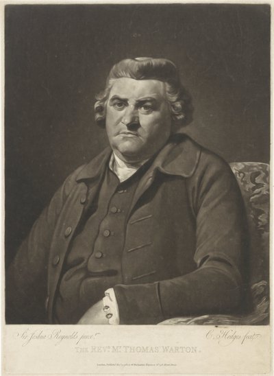 Portret van Thomas Warton door Charles Howard Hodges