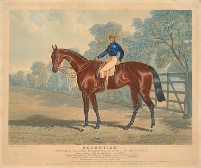 [Rennen]: "Deception", Gewinner der Oaks Stakes in Epsom, 1839, geritten von J. Day door Charles Hunt