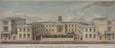 Het Lambeth Asylum voor meisjes, opgericht in 1758, ca. 1840 door Charles Ingrey