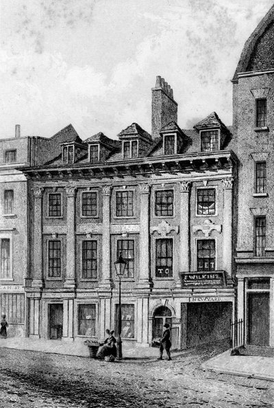 Woning van John Hoole, Great Queen Street, Lincolns Inn Fields, Londen, 1840 door Charles J. Smith