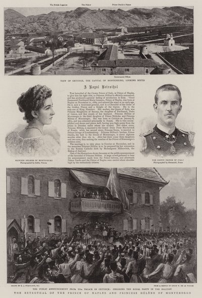 De Verloving van de Prins van Napels en Prinses Helene van Montenegro door Charles J. Staniland