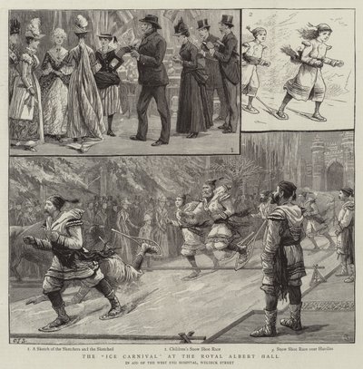 Het IJscarnaval in de Royal Albert Hall door Charles J. Staniland
