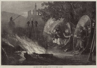 Het Beleg van Metz, Geavanceerde Pruisische Post bij Mercy le Haut door Charles J. Staniland