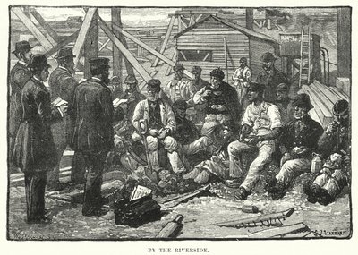 Aan de oever door after Charles J. Staniland
