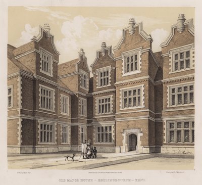 Oud landhuis, Hollingbourne, Kent door Charles James Richardson