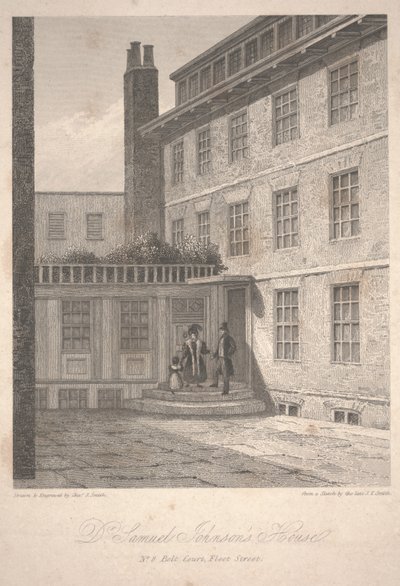 Huis van Dr. Samuel Johnson door Charles John Smith