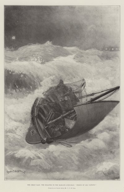 De Grote Storm, de Ramp met de Margate Reddingsboot, Vriend van Alle Naties door Charles John de Lacy
