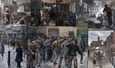 Nood in het oosten van Londen, 1886 door Charles Joseph Staniland