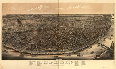 St. Louis in 1896 door Charles Juehne