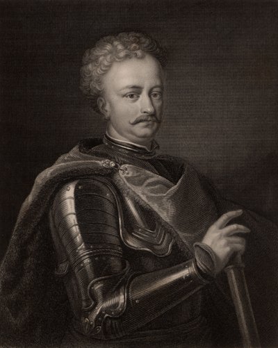 John Sobieski, John III, koning van Polen vanaf 1674 door Charles Knight