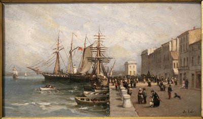 De Quai Saint Pierre en het douanegebouw in Cannes door Charles Labor