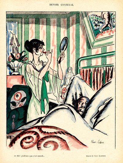 Le Rire Rouge, Satirisch in kleuren door Charles Laborde