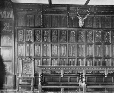 Het Linnenpatroon Panelen van de Eetkamer door Charles Latham