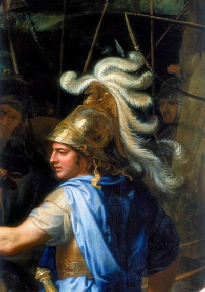 Alexander de Grote Alexander en Porus, (detail), 1673 door Charles Le Brun