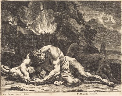 Nacht door Charles Le Brun