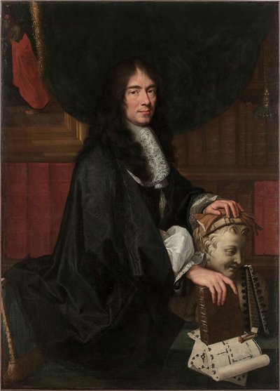 Portret van Charles Perrault 1628-1703 door Charles Le Brun