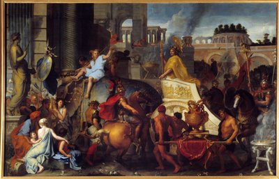 De triomf van Alexander of de intocht van Alexander de Grote in Babylon door Charles Le Brun