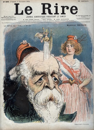 Eugene Henri Brisson (1835-1912), Franse advocaat, journalist en politicus - Marianne tilt een rode muts van Bresson