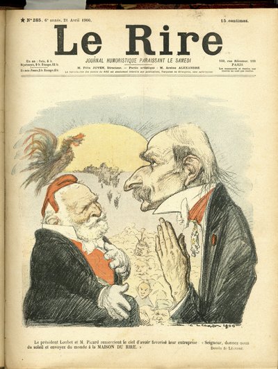 Illustratie van Charles Leandre (1862-1934) voor de Omslag van Le Rire door Charles Leandre