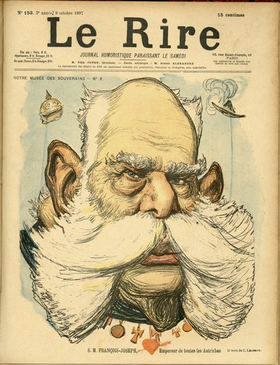 Illustratie van Charles Leandre (1862-1934) voor de omslag van Le Rire door Charles Leandre