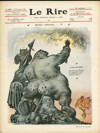Illustratie van Charles Leandre (1862-1934) voor de omslag van Le Rire door Charles Leandre