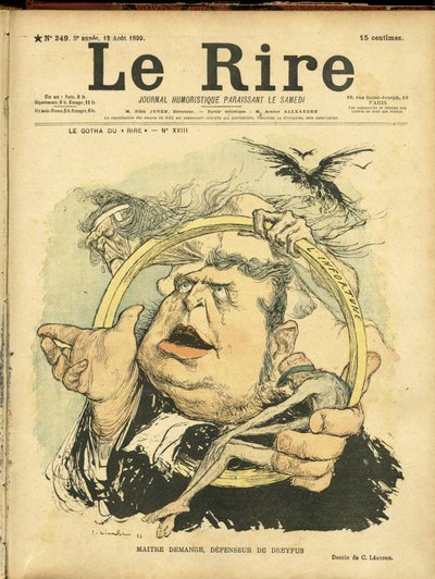 Illustratie van Charles Leandre (1862-1934) voor de omslag van Le Rire door Charles Leandre