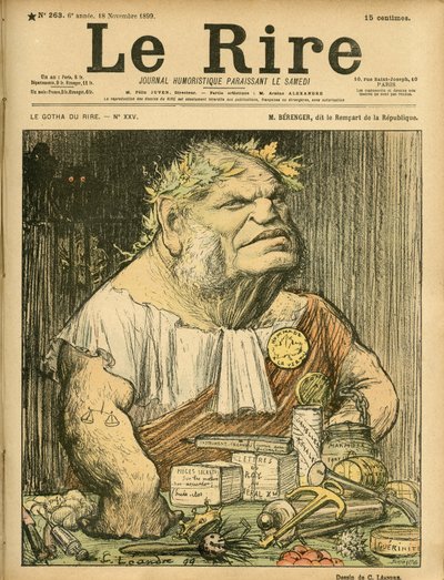 Illustratie van Charles Leandre (1862-1934) voor de omslag van Le Rire, nr. 263 door Charles Leandre