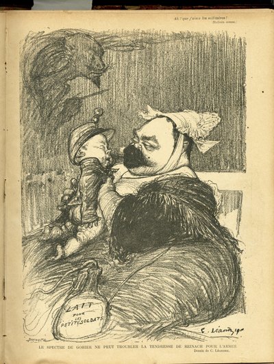 Illustratie van Charles Leandre (1862-1934) in Le Lire door Charles Leandre