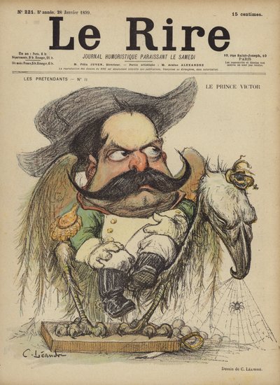 Le Prince Victor, Illustratie voor Le Rire door Charles Leandre