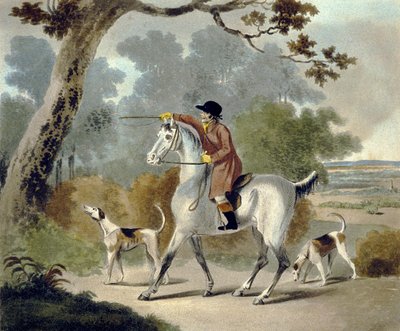 Push Him Tom Boy, uit The Pytchley Hunt (gegraveerd door F. Jukes) door Charles Lorraine (after) Smith
