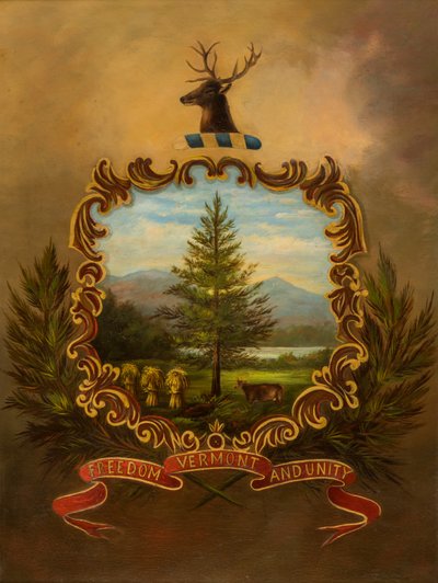 Zegel van Vermont door Charles Louis Heyde