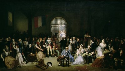 De oproep voor de laatste slachtoffers van de Terreur, 7-9 Thermidor, Jaar 2 (25-27 juli 1794), na 1850 door Charles Louis Lucien Muller