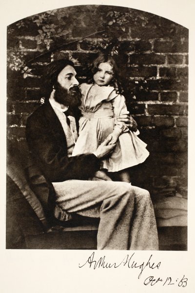 Arthur Hughes en zijn Dochter Agnes, 12 oktober 1863 door Charles Lutwidge Dodgson