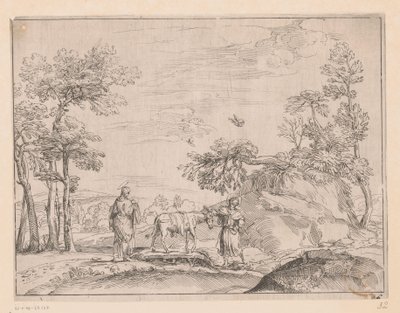 Vlucht naar Egypte door Charles Macé (attributed to)