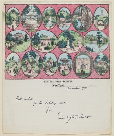 Central Park landschap (New York) door Charles Magnus