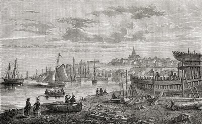 Granville, Frankrijk, in de 18e eeuw, uit 
