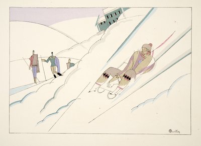 Traineau uit Sports & Divertissements, uitgegeven 1914 door Charles Martin