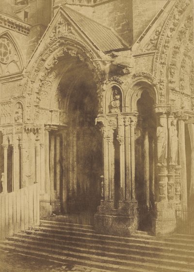 Kathedraal van Chartres. Septentrionaal portaal. door Charles Marville