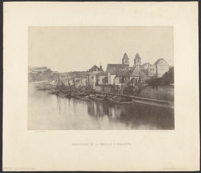 Moezelmonding bij Coblentz door Charles Marville