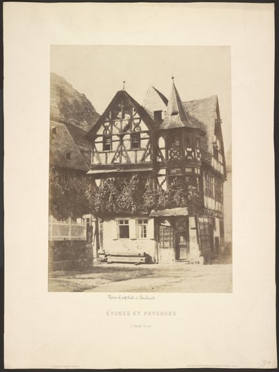 Studies en landschappen: 16e eeuws huis in Baccharah door Charles Marville